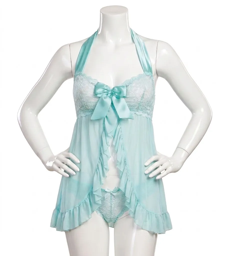 2 Piece Ruffled Nightgown